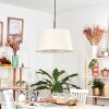 Bassagoda Lámparas suspendidas, Lámparas colgantes beige, Blanca, 1 luz