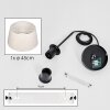 Bassagoda Lámparas suspendidas, Lámparas colgantes beige, Blanca, 1 luz