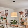 Bassagoda Lámparas suspendidas, Lámparas colgantes beige, Blanca, 1 luz