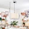 Flemming Lámparas suspendidas, Lámparas colgantes beige, Blanca, 1 luz
