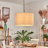Flemming Lámparas suspendidas, Lámparas colgantes beige, Blanca, 1 luz