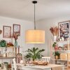 Flemming Lámparas suspendidas, Lámparas colgantes beige, Blanca, 1 luz