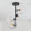 Koyoto Plafones, Luminarias esféricas 32 cm Transparente, 4 luces