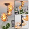 Koyoto Plafones, Luminarias esféricas Colores ámbar, 4 luces