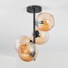Koyoto Plafones, Luminarias esféricas Colores ámbar, 4 luces