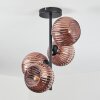 Koyoto Plafones, Luminarias esféricas Color cobre, 4 luces