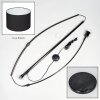 Bassagoda Lámpara de pie, Lámparas de pie tipo arco Cromo, Negro, 1 luz, Pantalla de lámpara de tela