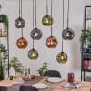 Ripoll Lámparas suspendidas, Luminarias esféricas, Lámparas colgantes Crudo, Negro, 8 luces