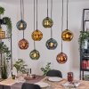 Ripoll Lámparas suspendidas, Luminarias esféricas, Lámparas colgantes Crudo, Negro, 8 luces