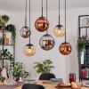 Gastor Lámparas suspendidas, Luminarias esféricas, Lámparas colgantes Colores ámbar, Cromo, Color cobre, Ahumado, 6 luces