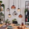 Gastor Lámparas suspendidas, Luminarias esféricas, Lámparas colgantes Colores ámbar, Cromo, Transparente, Color cobre, Ahumado, 6 luces