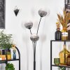 Koyoto Luminarias esféricas, Lámpara de pie Transparente, Ahumado, 3 luces
