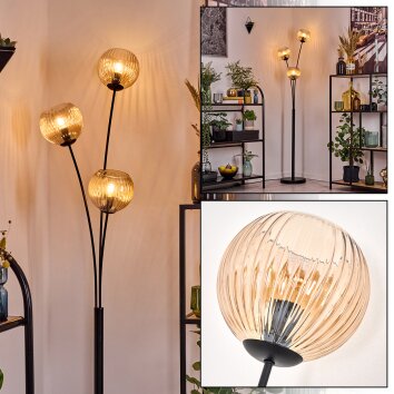 Koyoto Luminarias esféricas, Lámpara de pie Colores ámbar, 3 luces