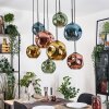 Ripoll Lámparas suspendidas, Luminarias esféricas, Lámparas colgantes Crudo, Negro, 8 luces