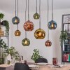 Ripoll Lámparas suspendidas, Luminarias esféricas, Lámparas colgantes Crudo, Negro, 8 luces