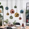 Ripoll Lámparas suspendidas, Luminarias esféricas, Lámparas colgantes Crudo, Negro, 8 luces