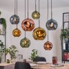 Ripoll Lámparas suspendidas, Luminarias esféricas, Lámparas colgantes Crudo, Negro, 8 luces