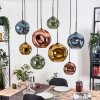 Ripoll Lámparas suspendidas, Luminarias esféricas, Lámparas colgantes Crudo, Negro, 8 luces