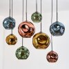 Ripoll Lámparas suspendidas, Luminarias esféricas, Lámparas colgantes Crudo, Negro, 8 luces