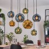 Ripoll Lámparas suspendidas, Luminarias esféricas, Lámparas colgantes Crudo, Negro, 8 luces