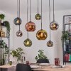 Ripoll Lámparas suspendidas, Luminarias esféricas, Lámparas colgantes Crudo, Negro, 8 luces