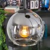 Koyoto Lámparas suspendidas, Luminarias esféricas, Lámpara colgante de clúster 35 cm Transparente, Ahumado, 4 luces