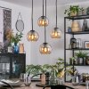 Koyoto Lámparas suspendidas, Luminarias esféricas, Lámpara colgante de clúster 35 cm Colores ámbar, 4 luces