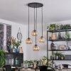 Koyoto Lámparas suspendidas, Luminarias esféricas, Lámpara colgante de clúster 35 cm Colores ámbar, 4 luces