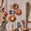 Ripoll Luminarias esféricas, Apliques Color cobre, 3 luces