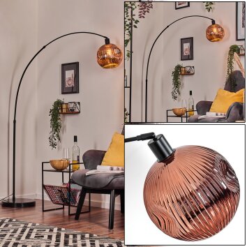 Ripoll Lámpara de pie Negro, 1 luz Ripoll Lámpara de pie Negro, 1 luz