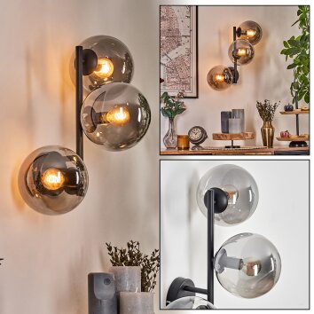 Gastor Luminarias esféricas, Apliques Ahumado, 3 luces