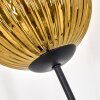 Koyoto Luminarias esféricas, Lámpara de pie dorado, Transparente, 3 luces
