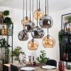 Ripoll Lámparas suspendidas, Luminarias esféricas, Lámparas colgantes Crudo, Negro, 8 luces