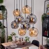 Ripoll Lámparas suspendidas, Luminarias esféricas, Lámparas colgantes Crudo, Negro, 8 luces