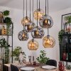 Ripoll Lámparas suspendidas, Luminarias esféricas, Lámparas colgantes Crudo, Negro, 8 luces