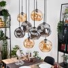 Ripoll Lámparas suspendidas, Luminarias esféricas, Lámparas colgantes Crudo, Negro, 8 luces