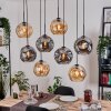 Ripoll Lámparas suspendidas, Luminarias esféricas, Lámparas colgantes Crudo, Negro, 8 luces