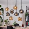 Ripoll Lámparas suspendidas, Luminarias esféricas, Lámparas colgantes Crudo, Negro, 8 luces