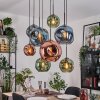 Ripoll Lámparas suspendidas, Luminarias esféricas, Lámparas colgantes Crudo, Negro, 8 luces