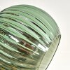 Koyoto Plafones, Luminarias esféricas 74 cm Azul, Verde, Color cobre, 6 luces