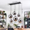 Gastor Lámparas suspendidas, Luminarias esféricas, Lámparas colgantes Cromo, Ahumado, 6 luces