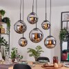 Gastor Lámparas suspendidas, Luminarias esféricas, Lámparas colgantes Cromo, Ahumado, 6 luces