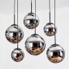 Gastor Lámparas suspendidas, Luminarias esféricas, Lámparas colgantes Cromo, Ahumado, 6 luces
