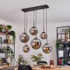 Gastor Lámparas suspendidas, Luminarias esféricas, Lámparas colgantes Cromo, Ahumado, 6 luces