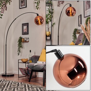 Koyoto Lámpara de pie Negro, 1 luz