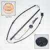 Koyoto Lámpara de pie Negro, 1 luz