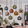 Ripoll Lámparas suspendidas, Luminarias esféricas, Lámparas colgantes Crudo, Negro, 8 luces