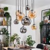 Ripoll Lámparas suspendidas, Luminarias esféricas, Lámparas colgantes Crudo, Negro, 8 luces