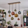 Ripoll Lámparas suspendidas, Luminarias esféricas, Lámparas colgantes Crudo, Negro, 8 luces