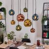 Ripoll Lámparas suspendidas, Luminarias esféricas, Lámparas colgantes Crudo, Negro, 8 luces